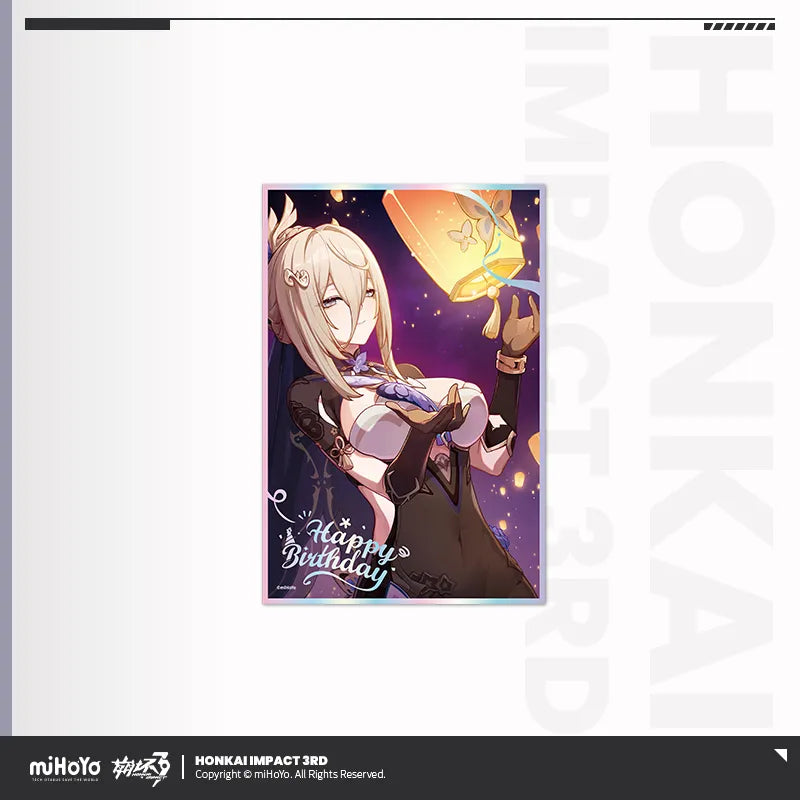 Honkai Impact 3rd Birthday Greeting Series PET Shikishi Cardboard