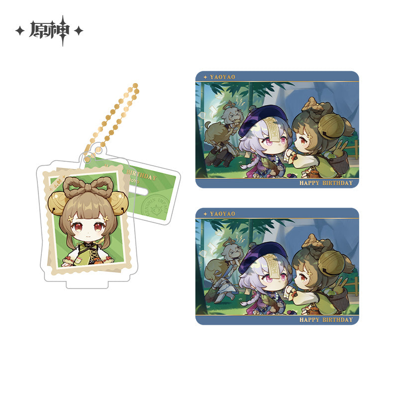 Genshin Impact Capturing the Good Times Series Stand Keychain& Collection Card