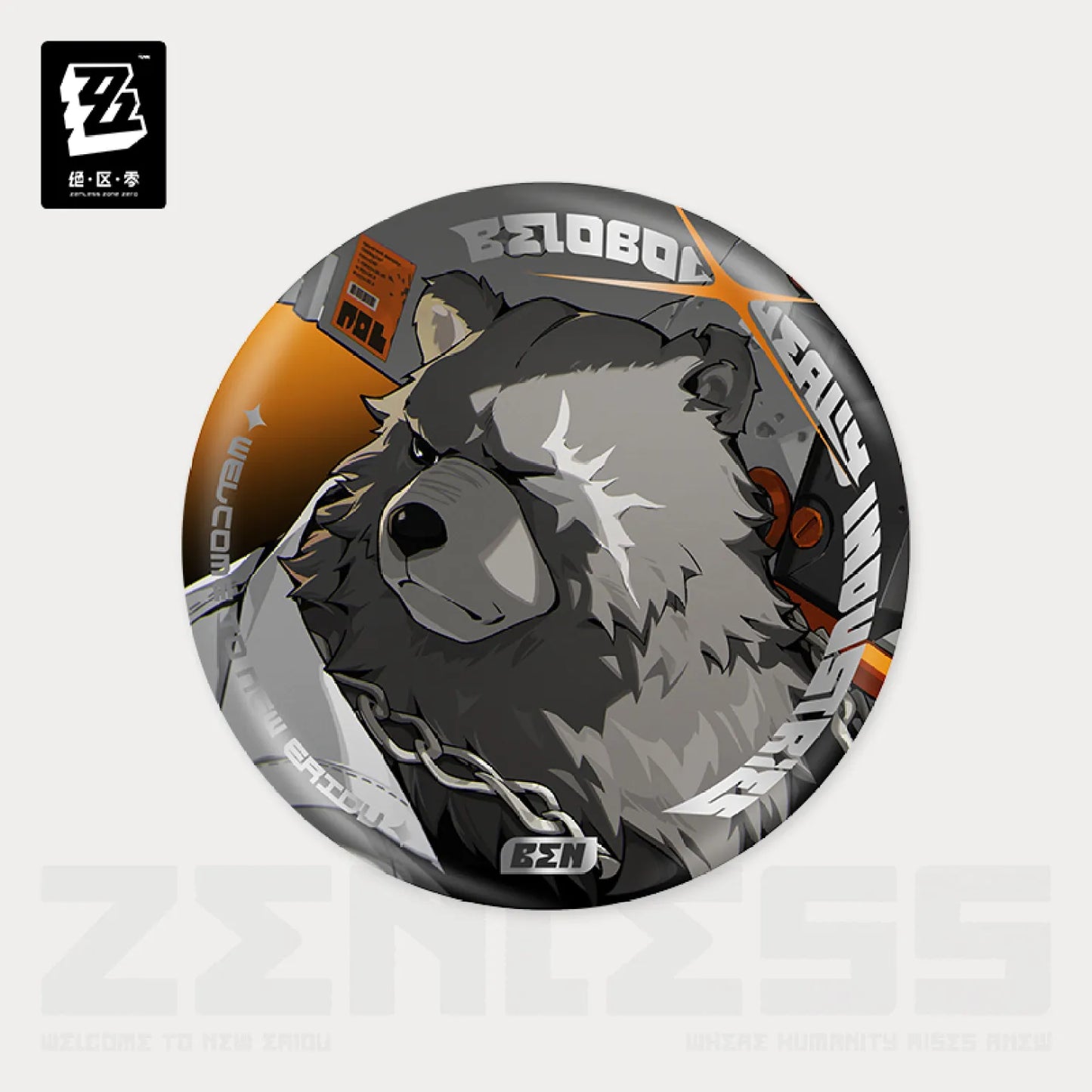 Zenless Zone Zero Cinema Series Reflective Badge - Belobog Heavy Industries