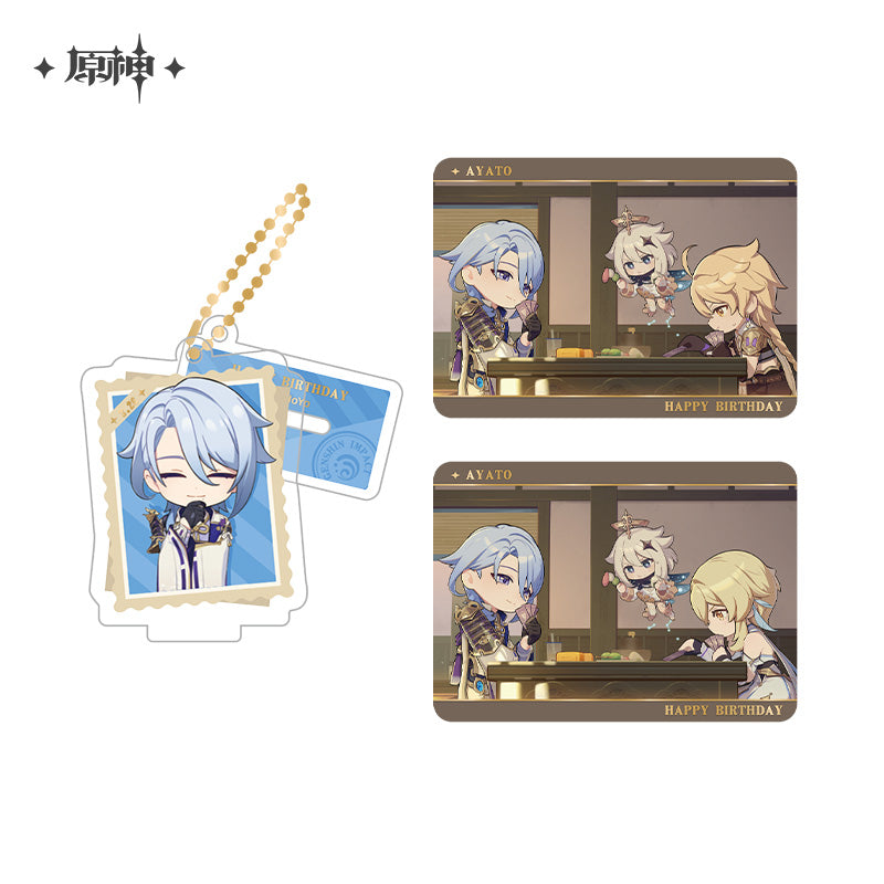 Genshin Impact Capturing the Good Times Series Stand Keychain& Collection Card