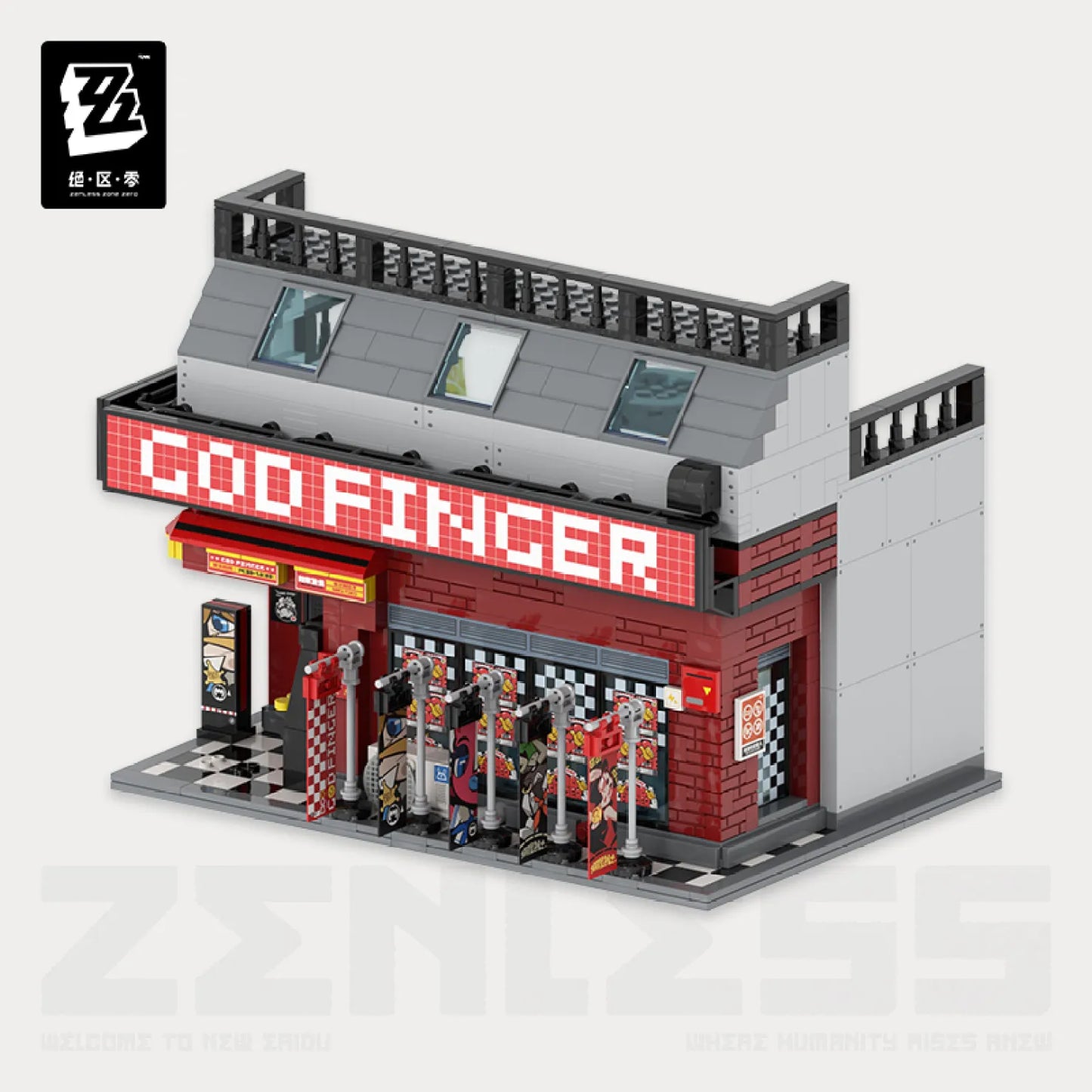 Zenless Zone Zero Sixth Street Series Street Scene Building Blocks/Lego Vol.1