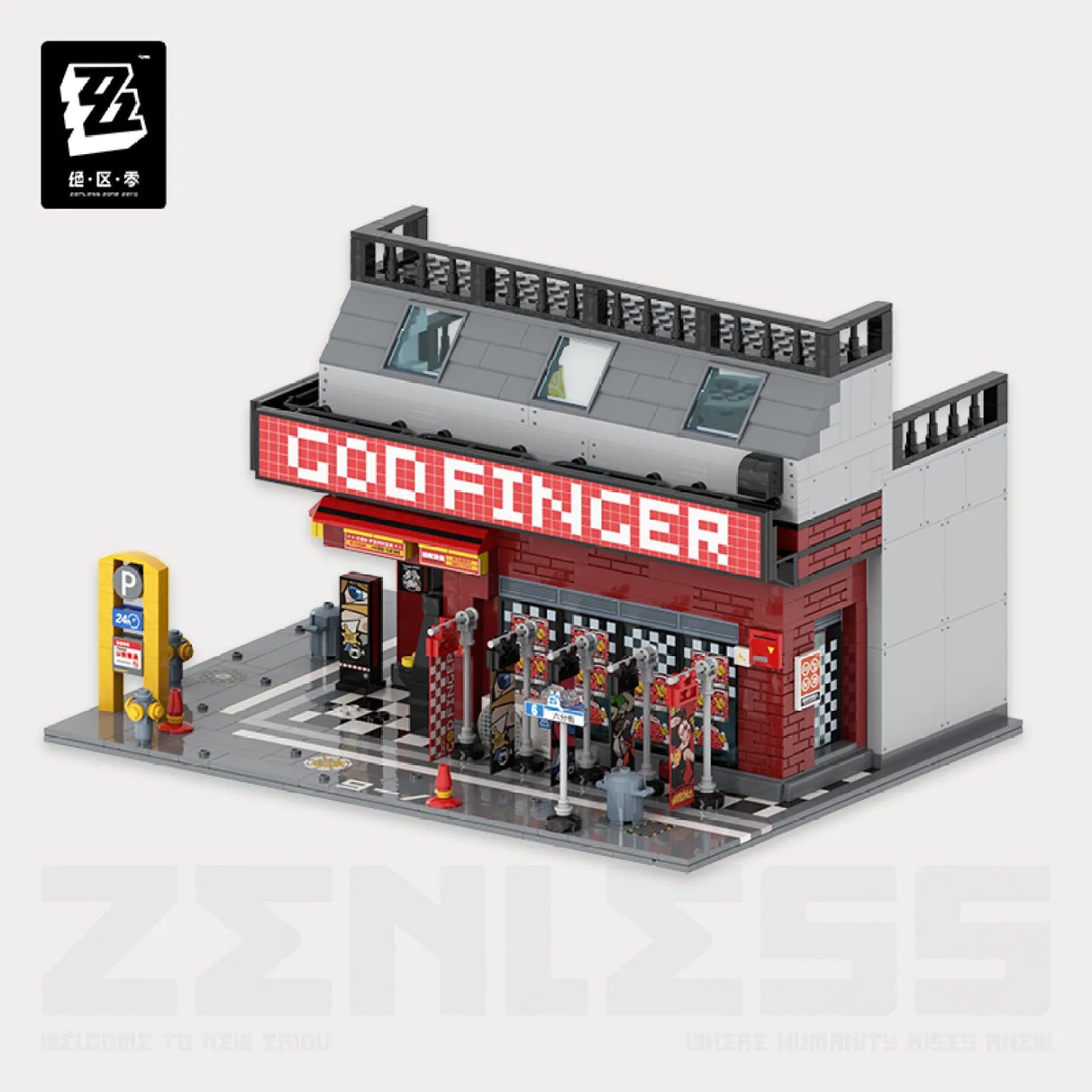 Zenless Zone Zero Sixth Street Series Street Scene Building Blocks/Lego Vol.1