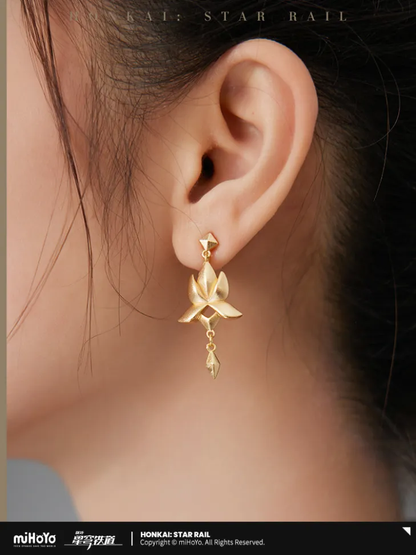 Dan Heng • Imbibitor Lunae Theme Impression Series Water Lily Earrings