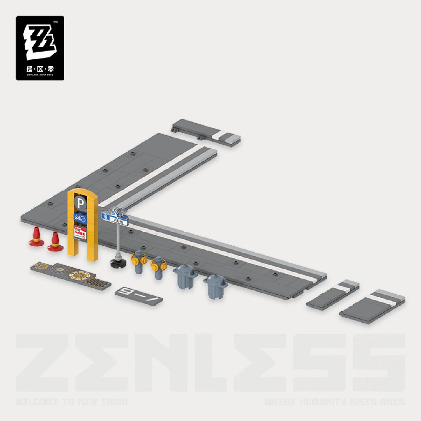 Zenless Zone Zero Sixth Street Series Street Scene Building Blocks/Lego Vol.1